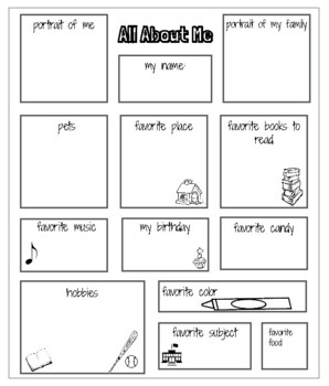 All About Me PDF- Back to School by Beau Tie Academy | TPT