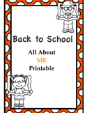 All About Me Pack with lesson plan and display ideas!