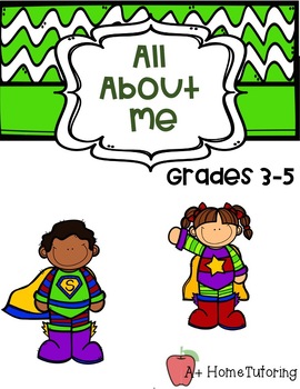 Preview of All About Me Packet Gr. 3-5