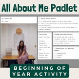 All About Me Padlet