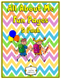 All About Me Pages, Posters, Pennants; Great First Day of 