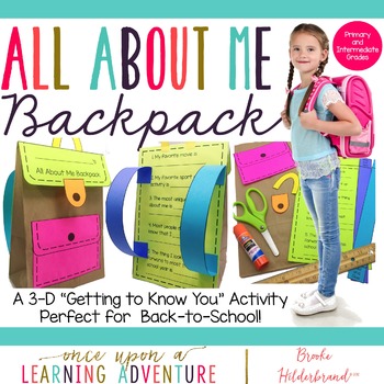 Preview of All About Me Paper Backpack! {A Back to School Craftivity}