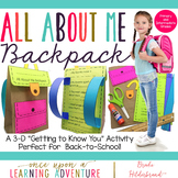 All About Me Paper Backpack! {A Back to School Craftivity}