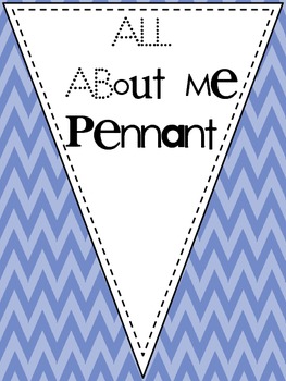 All About Me Pennant by The Bomb-Diggity Classroom | TpT