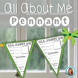 All About Me Pennant - By Teacher's Brain