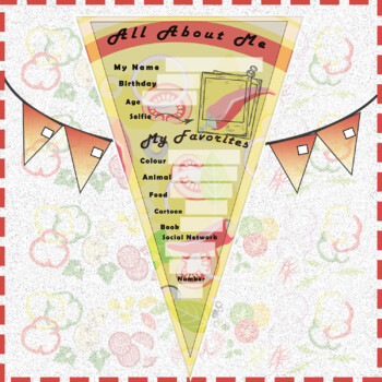 Preview of All About Me Pennant / A slice of pizza №3