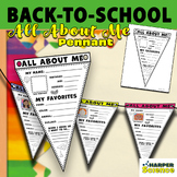 All About Me Pennant - Back To School Activity