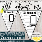 All About Me Banner First Day of School {Get to know you} 