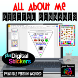 All About Me Back to School Digital plus Printable Pennants