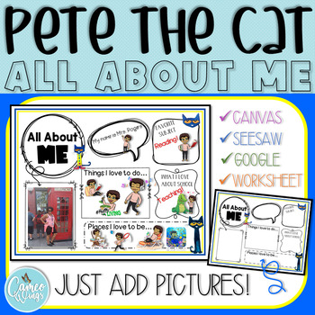 Preview of All About Me (Pete the Cat)