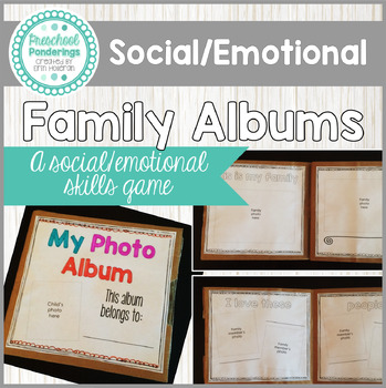 Preview of All About Me Photo Album Project - Preschool Social Emotional