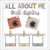 All About Me Polaroid Wall Display- Back To School!