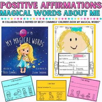 Preview of Positive Affirmations | Positive Self Talk Booklet to Build Self Confidence 1-2