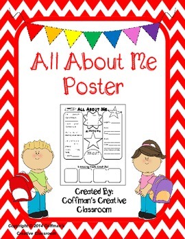 All About Me Poster by Coffman's Creative Classroom | TPT