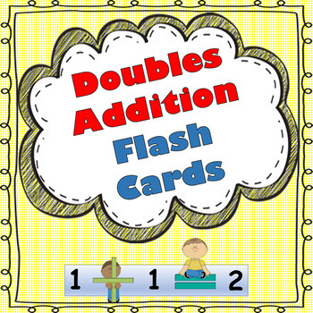 Preview of Doubles Addition Flash Cards! FREEBIE!