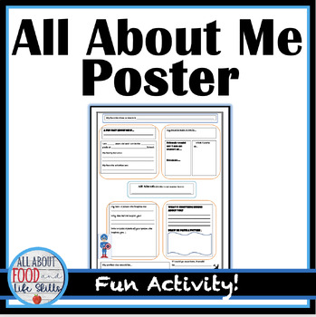 All About Me Poster Activity - SEL - Leader In Me | TPT