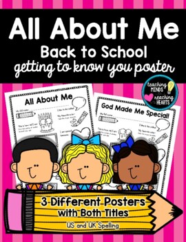 All About Me Poster by Teaching Minds Reaching Hearts | TPT