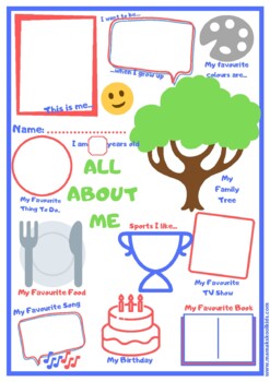 All About Me Poster by Kala Agius | Teachers Pay Teachers