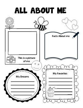 All About Me Poster by Gena Copper | TPT