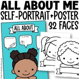 Back to School Activities All About Me Poster | Self Portr