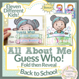 All About Me Poster Guess Who Foldable Craft Getting to Know You