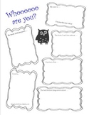 All About Me Poster, Owl Theme