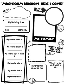 Preview of All About Me Poster (Super Mario Themed)