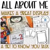 All About Me Poster and Worksheets