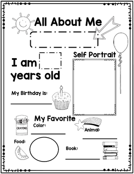Preview of All About Me Posters First Day of School Activity Pennants & Student Spotlight
