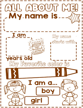 Preview of All About Me Posters First Day of School Activity Pennants & Student Spotlight