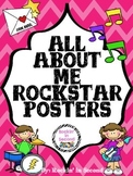 All About Me Posters Rockstar Themed