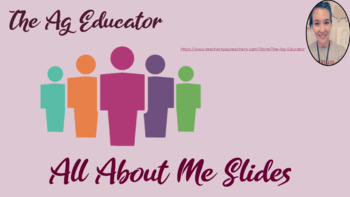 Preview of All About Me PowerPoint Slides, Editable, First Day or Week of School Activities