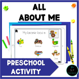 All About Me Preschool BOOM CARDS Speech Therapy