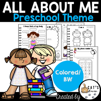 Preview of All About Me Preschool Theme | Worksheets | PRINTABLE
