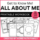 All About Me Printable Workbook for PreK and Kindergarteners