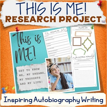Preview of All About Me Project Based Learning, Autobiography Creative Writing Fun Activity