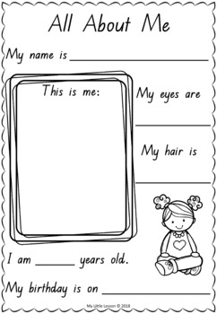 all about me qld beginners font worksheets booklet by my little lesson