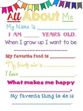All About Me Questionnaire