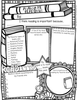All About Me Reading Poster by The Reading Fairy | TpT