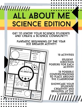 Preview of All About Me SCIENCE EDITION  - Beginning of the Year SEL Activities