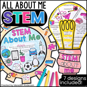 Preview of All About Me STEM Back to School Activity #SizzlingSTEM2