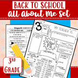 All About Me/Scavenger Hunt Set | 3rd Grade | Back to School