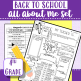 All About Me/Scavenger Hunt Set | 4th Grade | Back to School