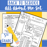 All About Me/Scavenger Hunt Set | 5th Grade | Back to School
