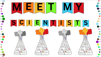 Preview of All About Me Science Flask | Banner - First Day of School Science Activity
