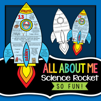 Preview of All About Me Science Rocket - First Day of School Science Activity