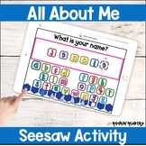 All About Me Seesaw Activity