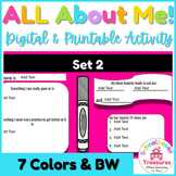 All About Me Slides Activity First Day Elementary #2