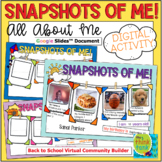 All About Me Snapshot Posters | Digital Classroom | Distan