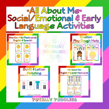 Preview of All About Me | Social/Emotional & Early Language Activity Pack
